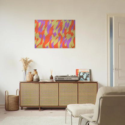 CARNIVAL 2000 - Bridget Riley Brushed Aluminum Print - 70x100 cm / 28x40 inches | Bridget Riley Aluminum Print | Bridget Riley Prints