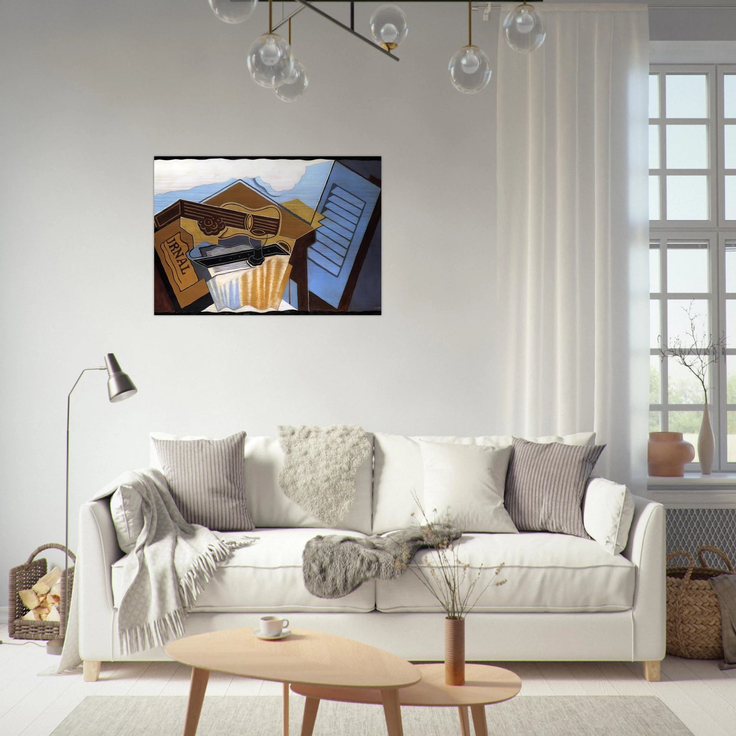 THE CLOUD 1921 - Juan Gris Brushed Aluminum Print - 70x100 cm / 28x40 inches | Juan Gris Aluminum Print | Juan Gris Prints