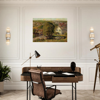 Outskirts of East Gloucester - Childe Hassam Brushed Aluminum Print - 70x100 cm / 28x40 inches | Childe Hassam Aluminum Print | Childe Hassam Prints