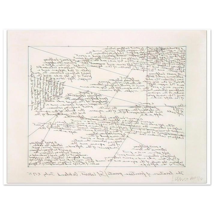 Sol LeWitt - The Location of 14 Points  75x100 cm / 30x40inches Fine Art Poster