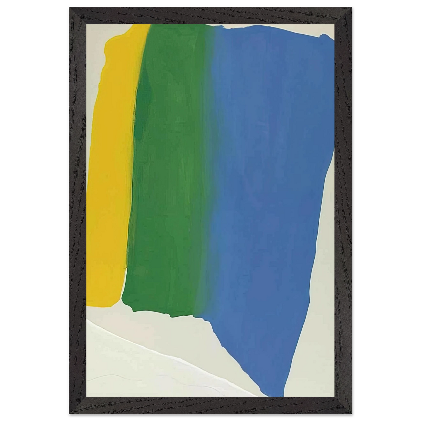 Helen Frankenthaler - Summer Insignia - 1969 Wall art - 45x60 cm / 18x24 inches - Premium Wooden Framed Poster With Fine Art Paper-canvas - Wood frame