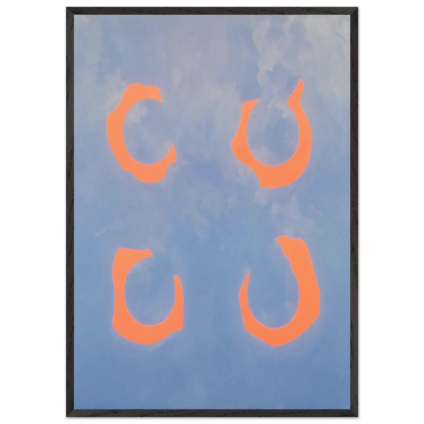 Red Chord - 1962 - Jeremy Moon 70x100 cm / 28x40 inches Framed Art Print – Black Wooden Frame