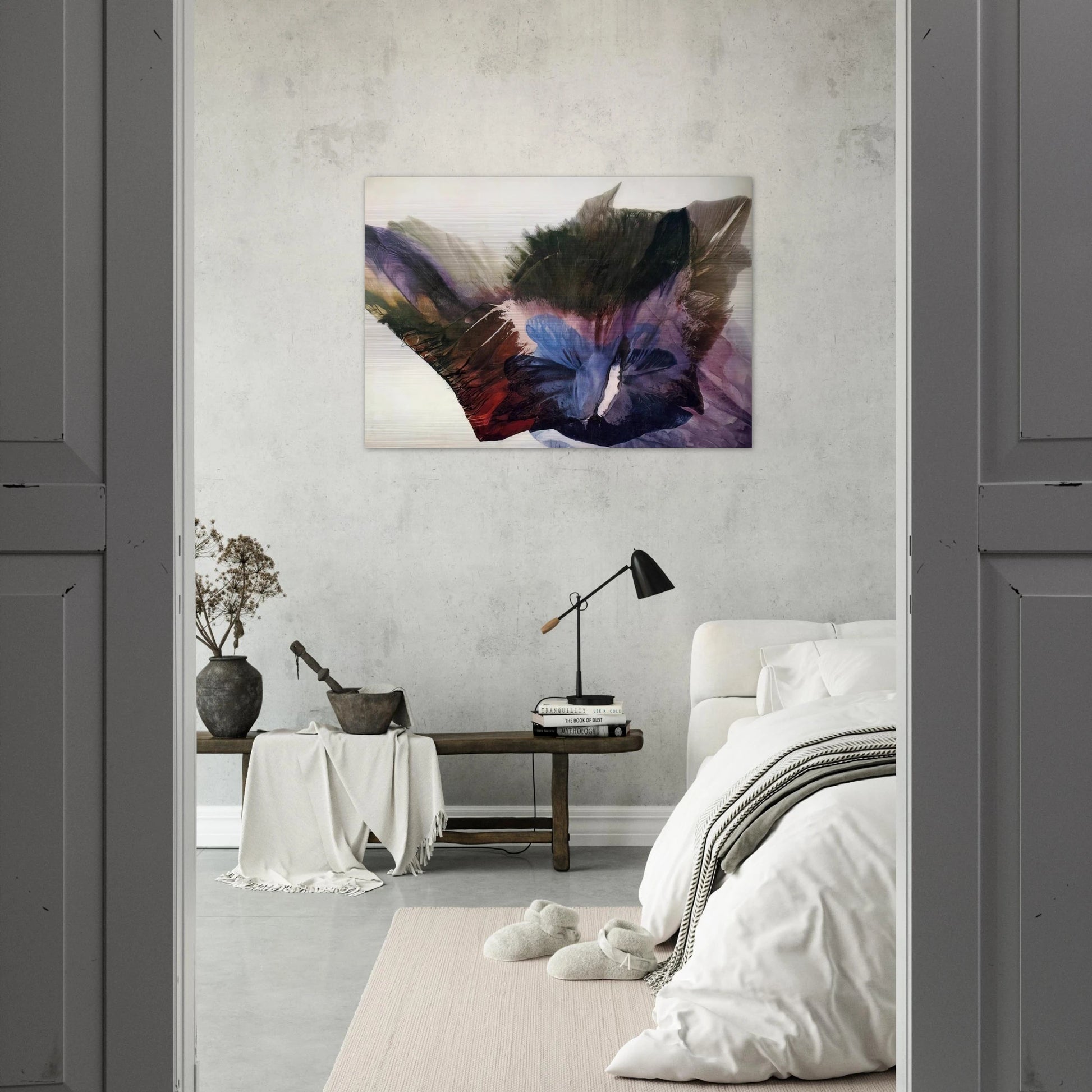 Phenomena Over the Cusp - Paul Jenkins Brushed Aluminum Print - 70x100 cm / 28x40 inches | Paul Jenkins Aluminum Print | Paul Jenkins Prints