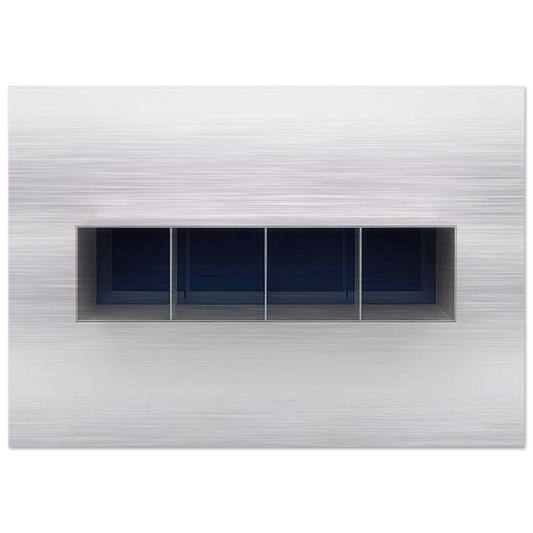 Untitled Menziken - 1988 - Donald Judd Brushed Aluminum Print - 70x100 cm / 28x40 inches | Donald Judd Aluminum Print | Donald Judd Prints