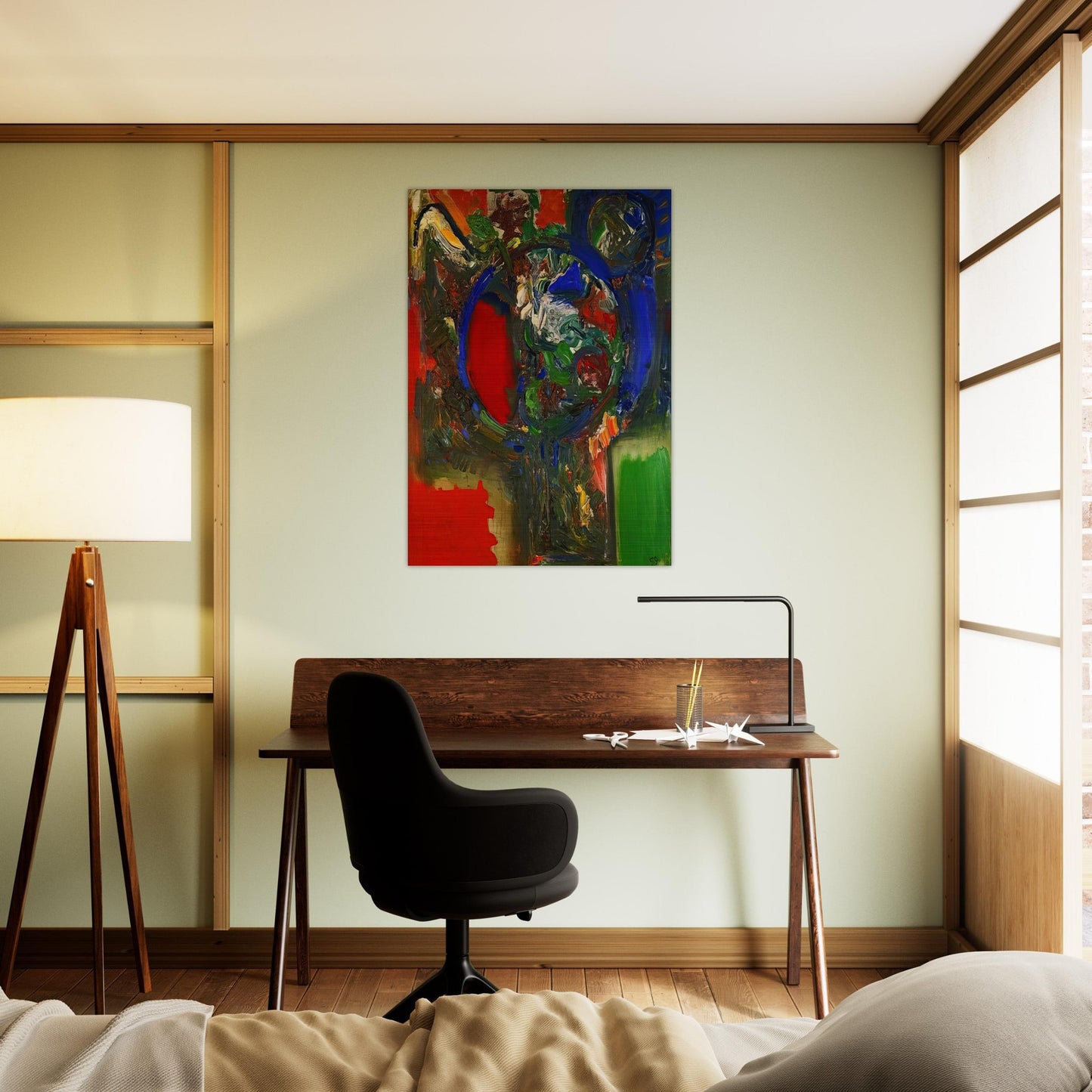 The Bouquet - Hans Hofmann Brushed Aluminum Print - 70x100 cm / 28x40 inches | Hans Hofmann Aluminum Print | Hans Hofmann Prints
