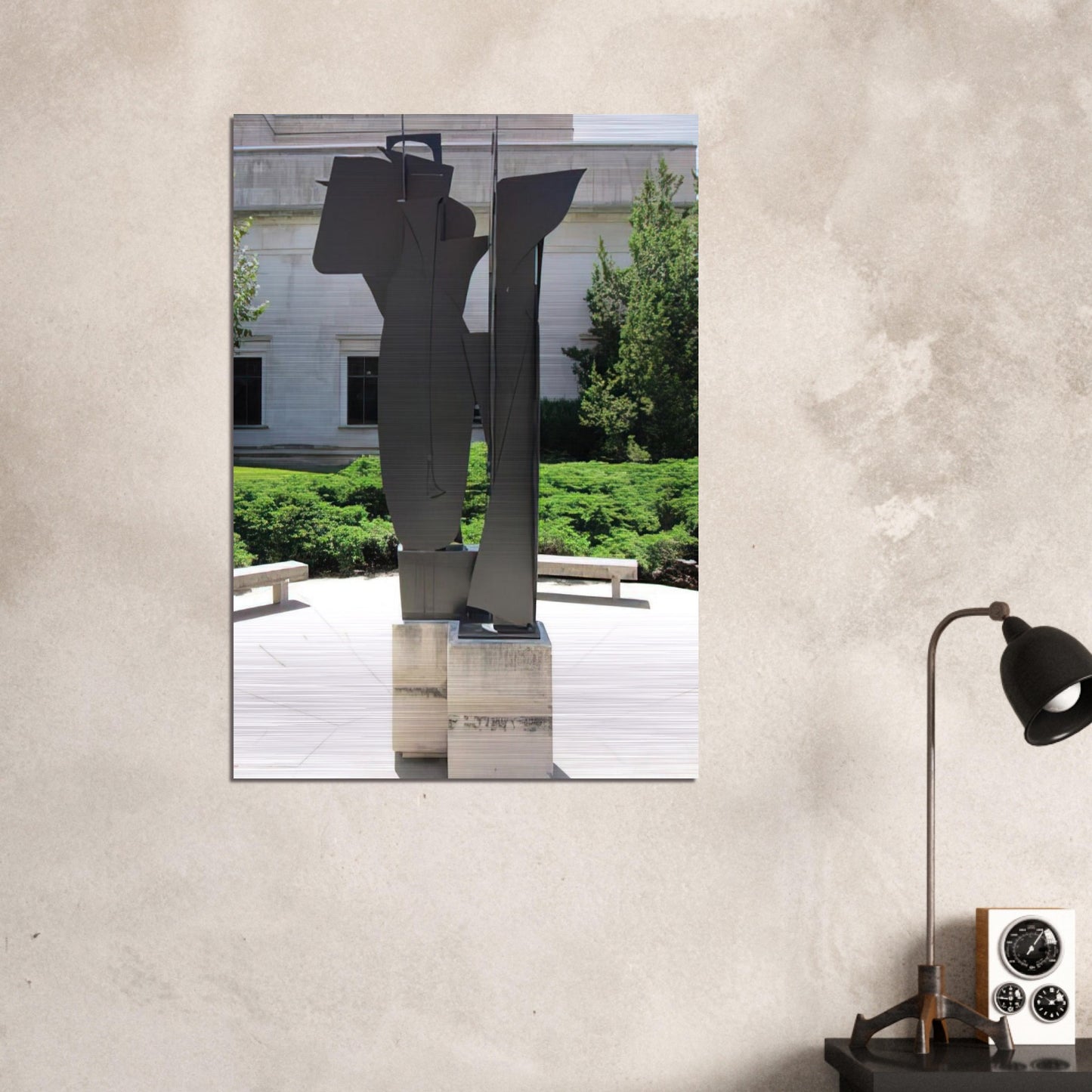 SEVENTH DECADE GARDEN IX X 1970 - Louise Nevelson Brushed Aluminum Print - 70x100 cm / 28x40 inches | Louise Nevelson Aluminum Print | Louise Nevelson Prints