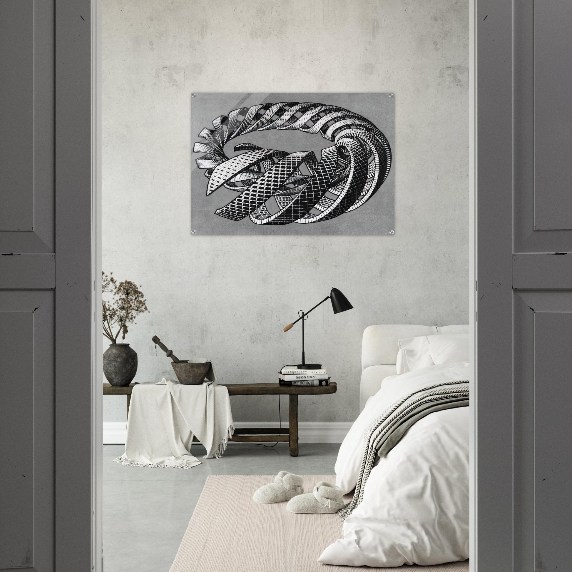 SPIRALS - MC Escher Acrylic Print - 70x100 cm / 28x40″ inches | Maurits Cornelis Escher Prints