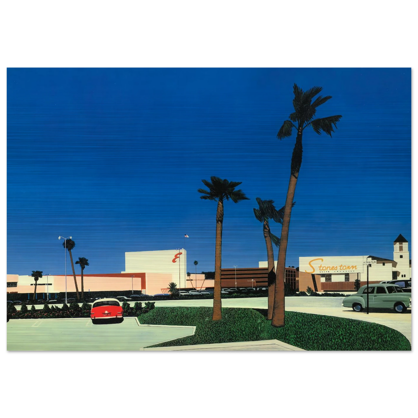 In the beginning Stonestown - Hiroshi Nagai Brushed Aluminum Print - 70x100 cm / 28x40 inches | Hiroshi Nagai Aluminum Print | Hiroshi Nagai Prints