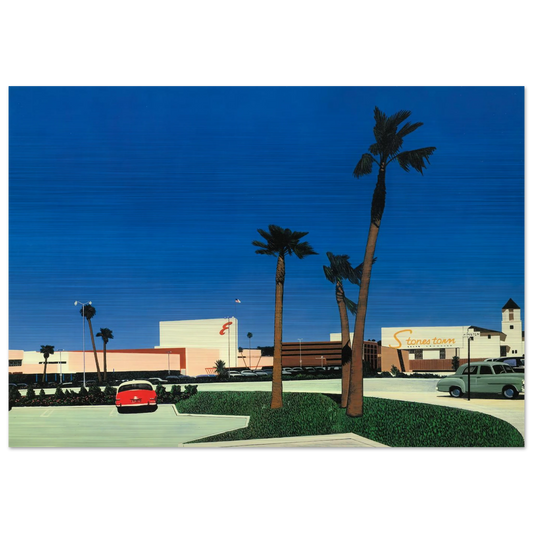 In the beginning Stonestown - Hiroshi Nagai Brushed Aluminum Print - 70x100 cm / 28x40 inches | Hiroshi Nagai Aluminum Print | Hiroshi Nagai Prints