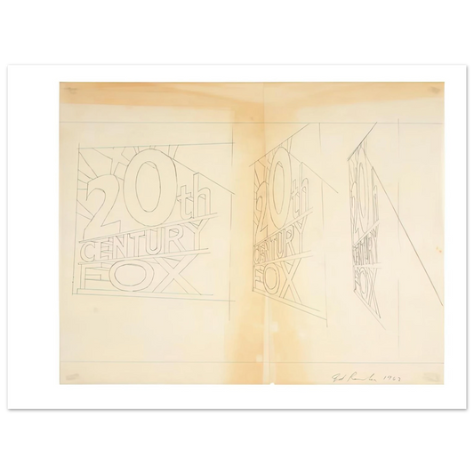 Edward Ruscha - TRADEMARK STUDY 2 1962  75x100 cm / 30x40inches Fine Art Poster