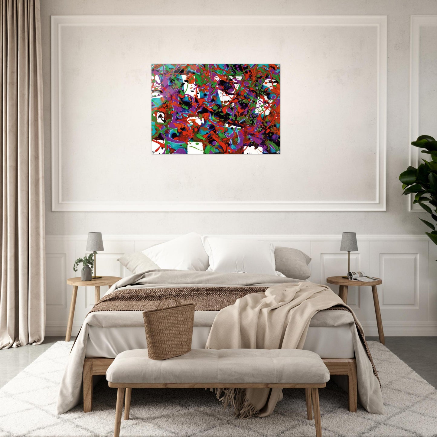 Untitled  SFP94-23  SF94-036  - Sam Francis Acrylic Print - 70x100 cm / 28x40″ inches