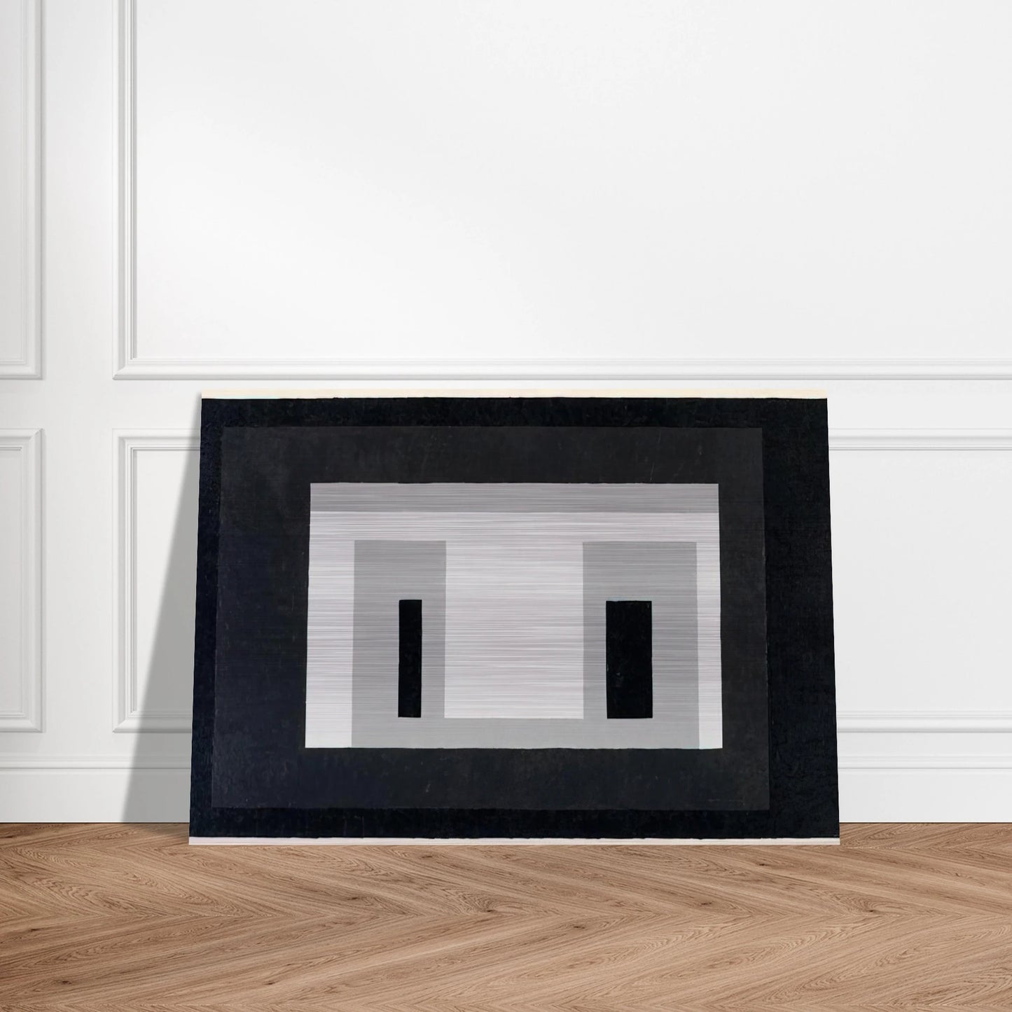 VARIANT ADOBE 1948 - Josef Albers Brushed Aluminum Print - 70x100 cm / 28x40 inches | Josef Albers Aluminum Print | Josef Albers Prints