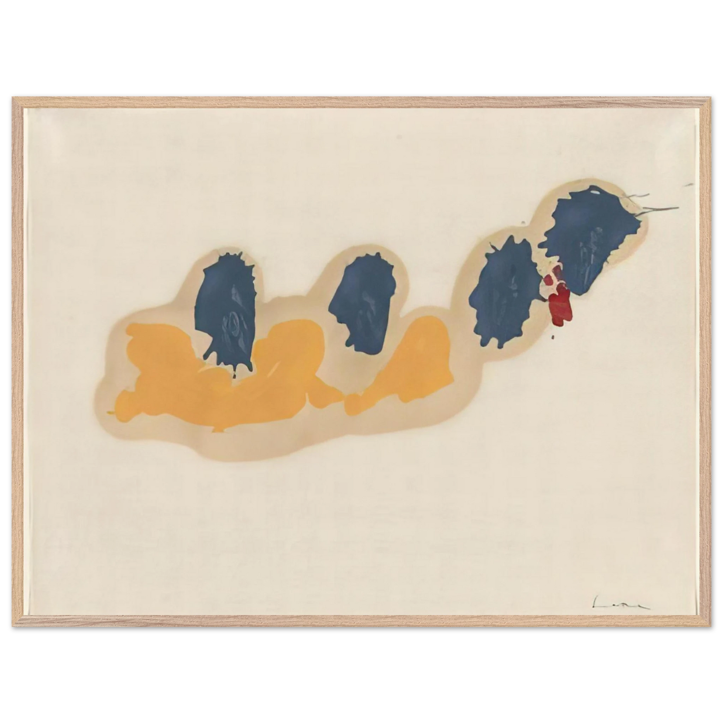 Helen Frankenthaler - April IV - 1960 Wall art - 45x60 cm / 18x24 inches - Fine Art Poster-canvas - -