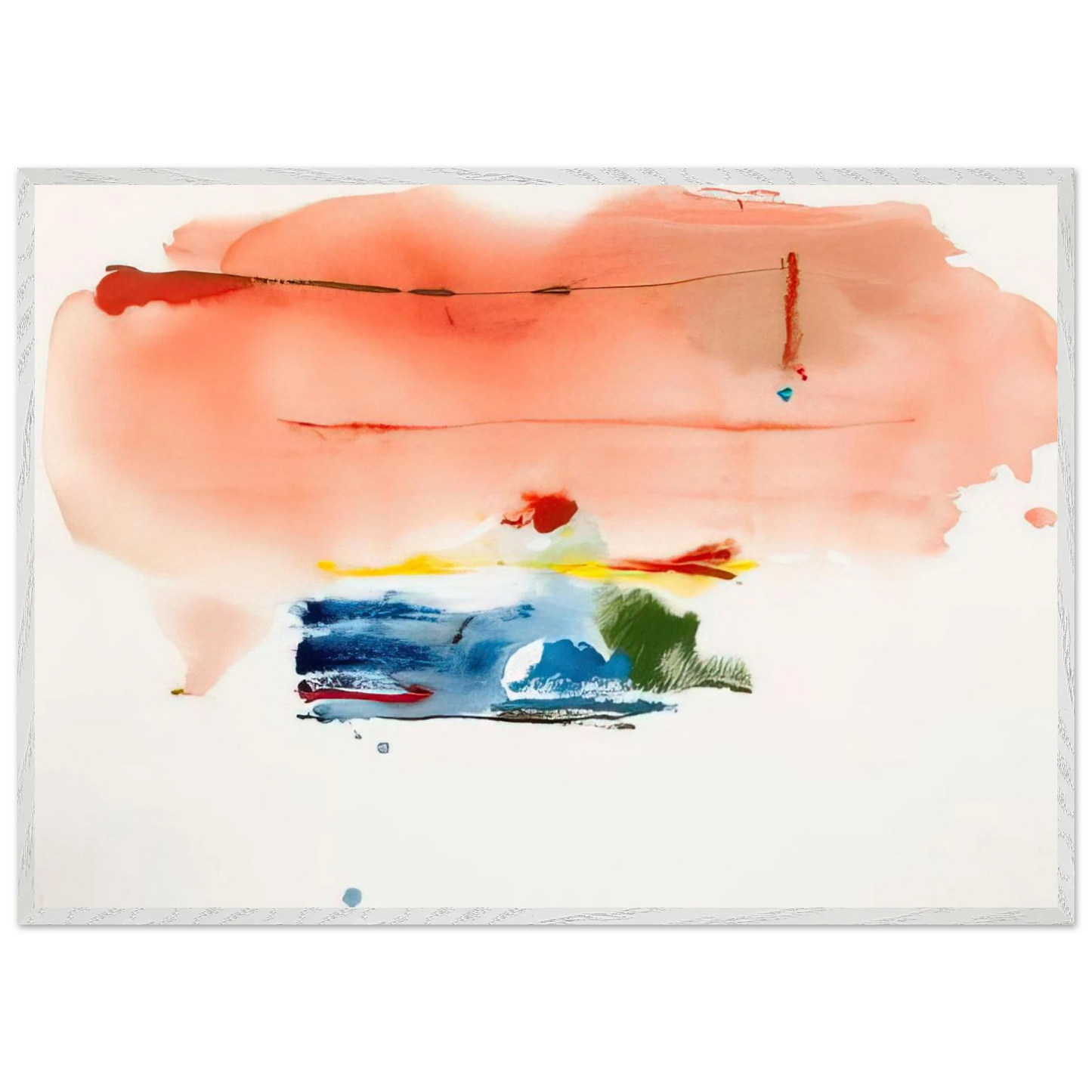 Helen Frankenthaler - Santa Fe II - 1986 Wall art - 60x80 cm / 24x32 inches - Fine Art Poster-canvas - -