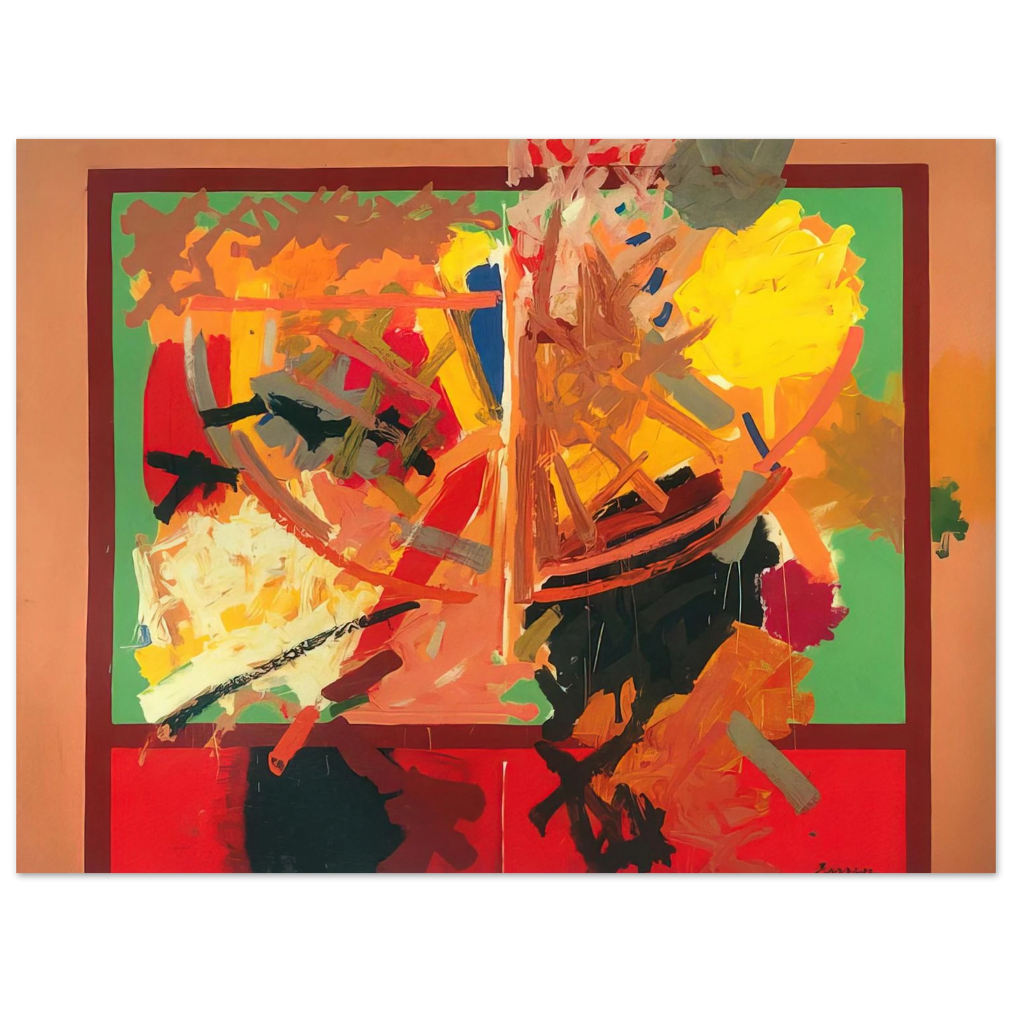 John Ferren - Greenock - 1958  75x100 cm / 30x40inches Fine Art Poster