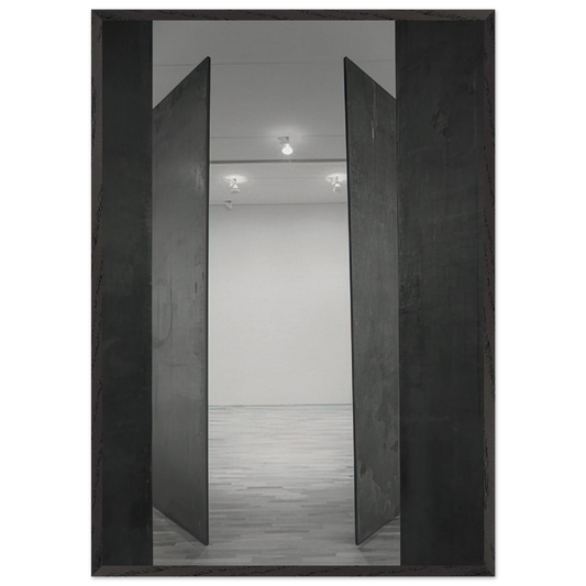 CIRCUIT II 1972 - Richard Serra 70x100 cm / 28x40 inches Framed Art Print – Black Wooden Frame