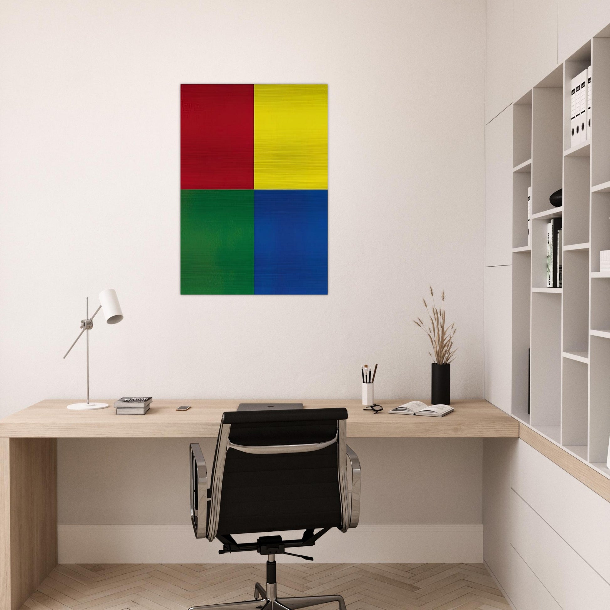 QUATTRO COLORI 2007 - Gerhard Richter Brushed Aluminum Print - 70x100 cm / 28x40 inches | Gerhard Richter Aluminum Print | Gerhard Richter Prints