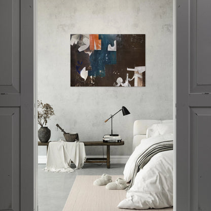 The Houston Scene - 1959 - Hassel Smith Brushed Aluminum Print - 70x100 cm / 28x40 inches | Hassel Smith Aluminum Print | Hassel Smith Prints