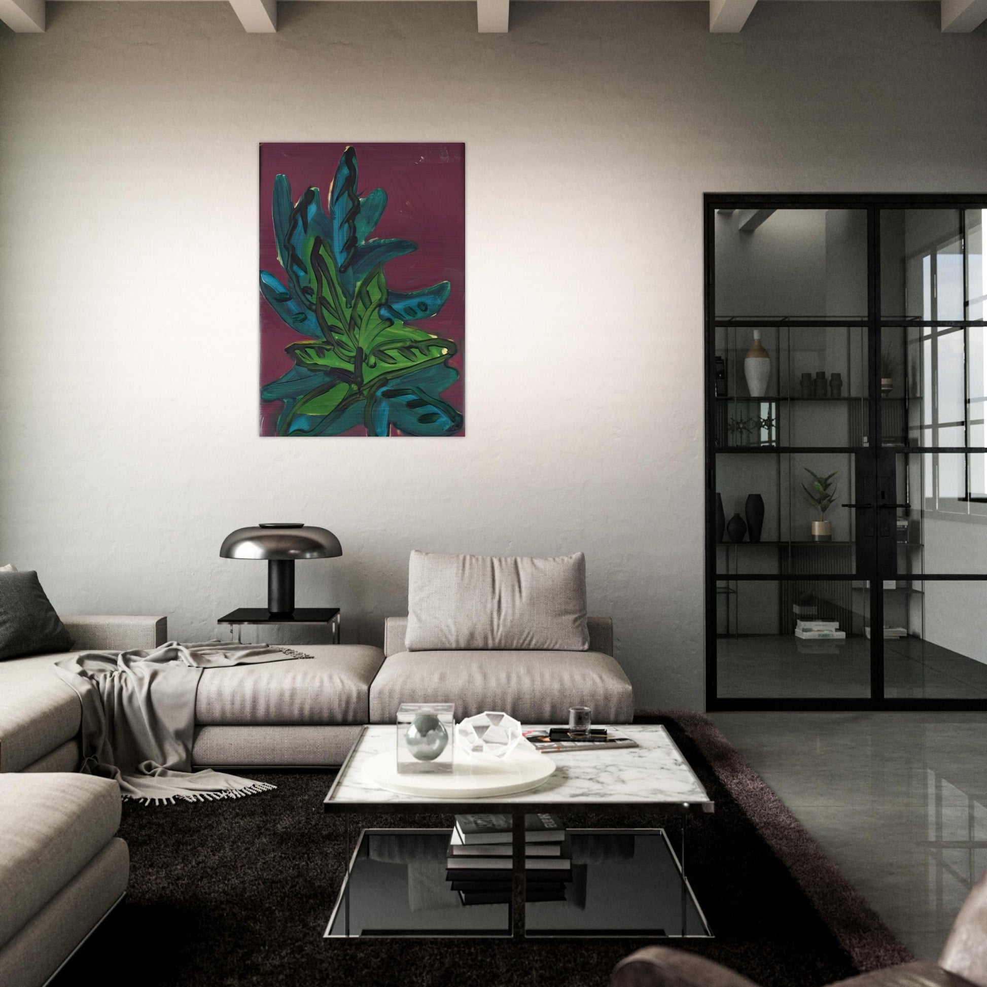Untitled - Fauvism, Tachisme - Charles Lapicque Brushed Aluminum Print - 70x100 cm / 28x40 inches | Charles Lapicque Aluminum Print | Charles Lapicque Prints