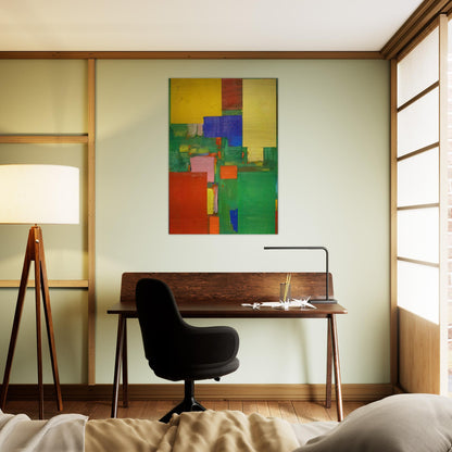 Equipoise - Hans Hofmann Brushed Aluminum Print - 70x100 cm / 28x40 inches | Hans Hofmann Aluminum Print | Hans Hofmann Prints