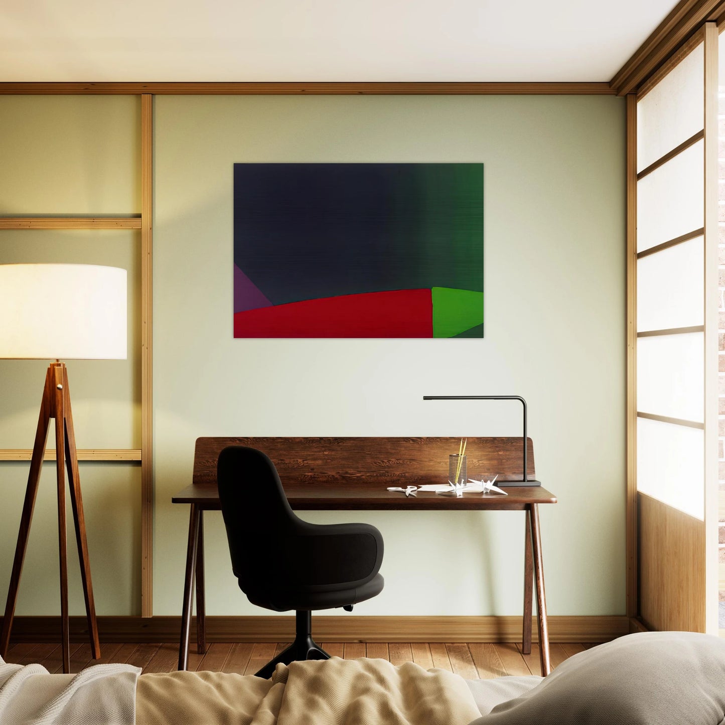 6.3.66 - 1966 - John Hoyland Brushed Aluminum Print - 70x100 cm / 28x40 inches | John Hoyland Aluminum Print | John Hoyland Prints
