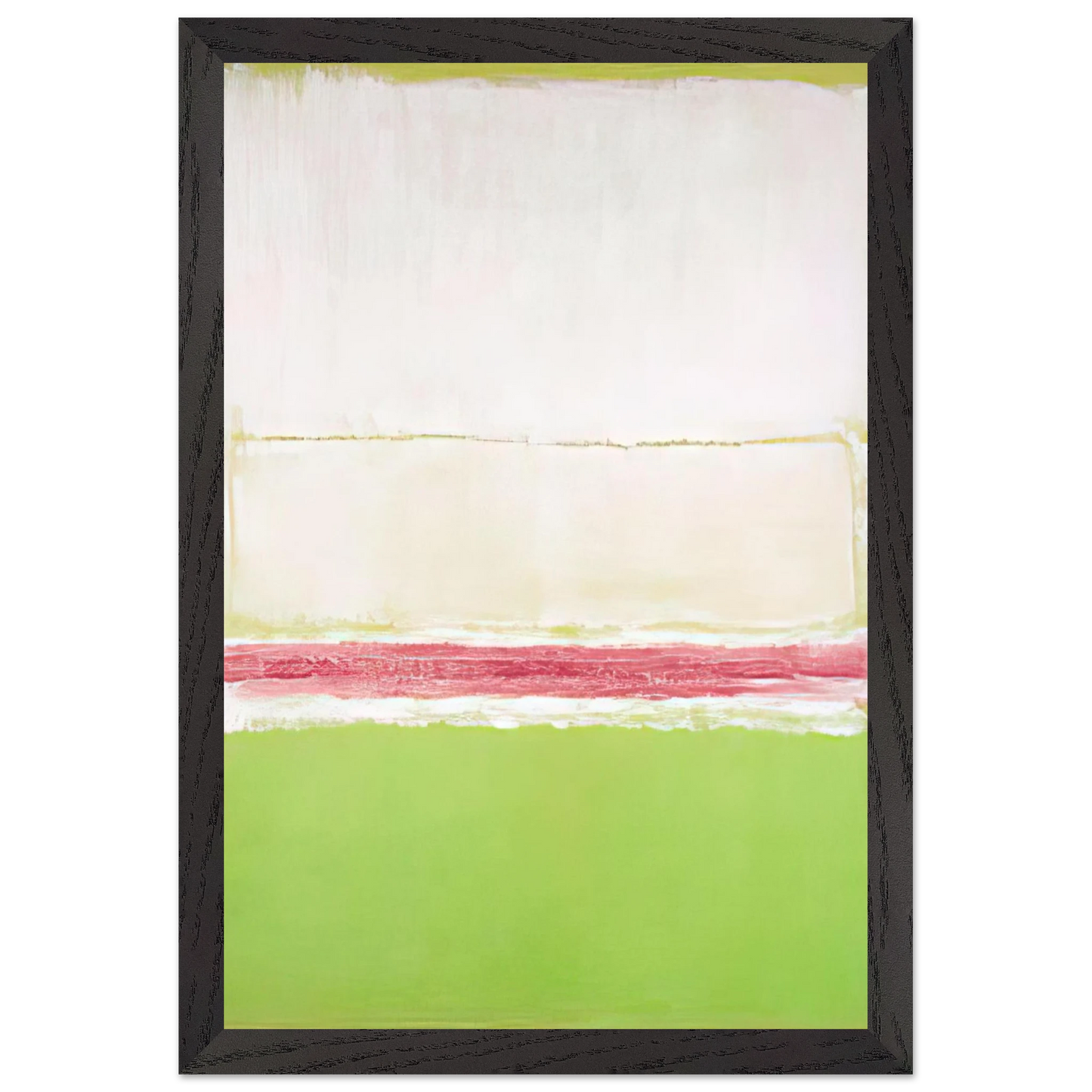 Mark Rothko - No. 2 No. 7 and No. 2 - 1951 Wall Art - 60x80 cm / 24x32 inches - Premium Wooden Framed Poster With Fine Art Paper - White frame