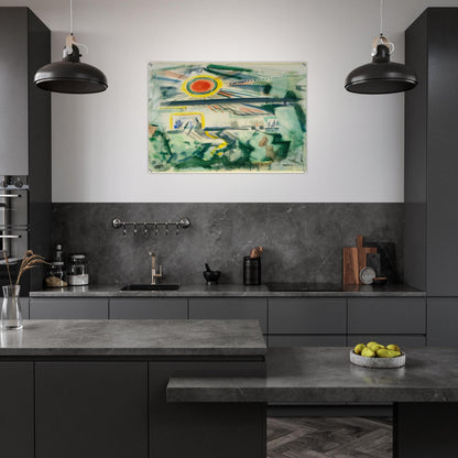 Sunset - 1922 - John Marin Acrylic Print - 70x100 cm / 28x40″ inches | John Marin Wall Art | John Marin Prints