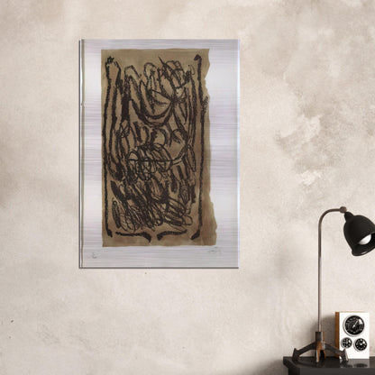 EL PA A LA BARCA 1963 - Antoni Tapies Brushed Aluminum Print - 70x100 cm / 28x40 inches | Antoni Tapies Aluminum Print | Antoni Tapies Prints