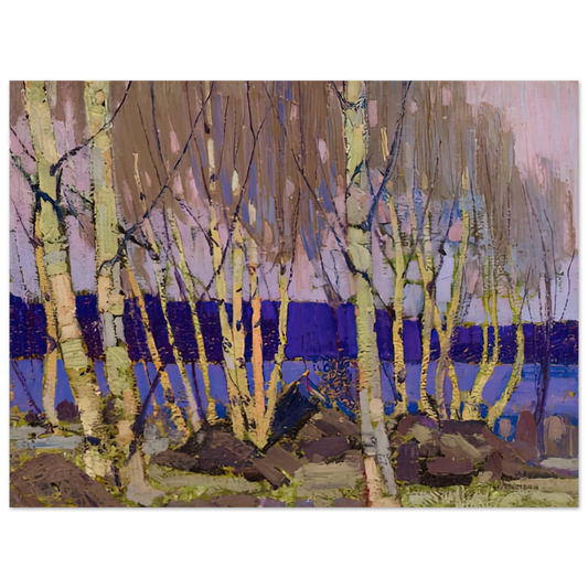 Tom Thomson - EVENING CANOE LAKE 1916  75x100 cm / 30x40inches Fine Art Poster