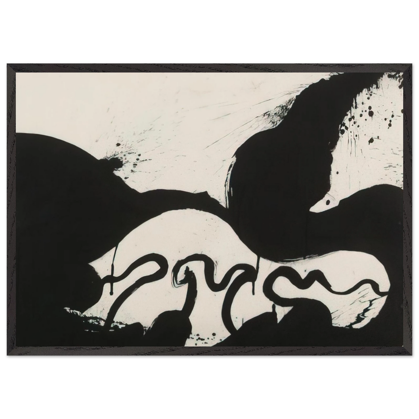 Helen Frankenthaler - Untitled - 1973 Wall art - 40x50 cm / 16x20 inches - Premium Wooden Framed Poster With Fine Art Paper-canvas - Wood frame