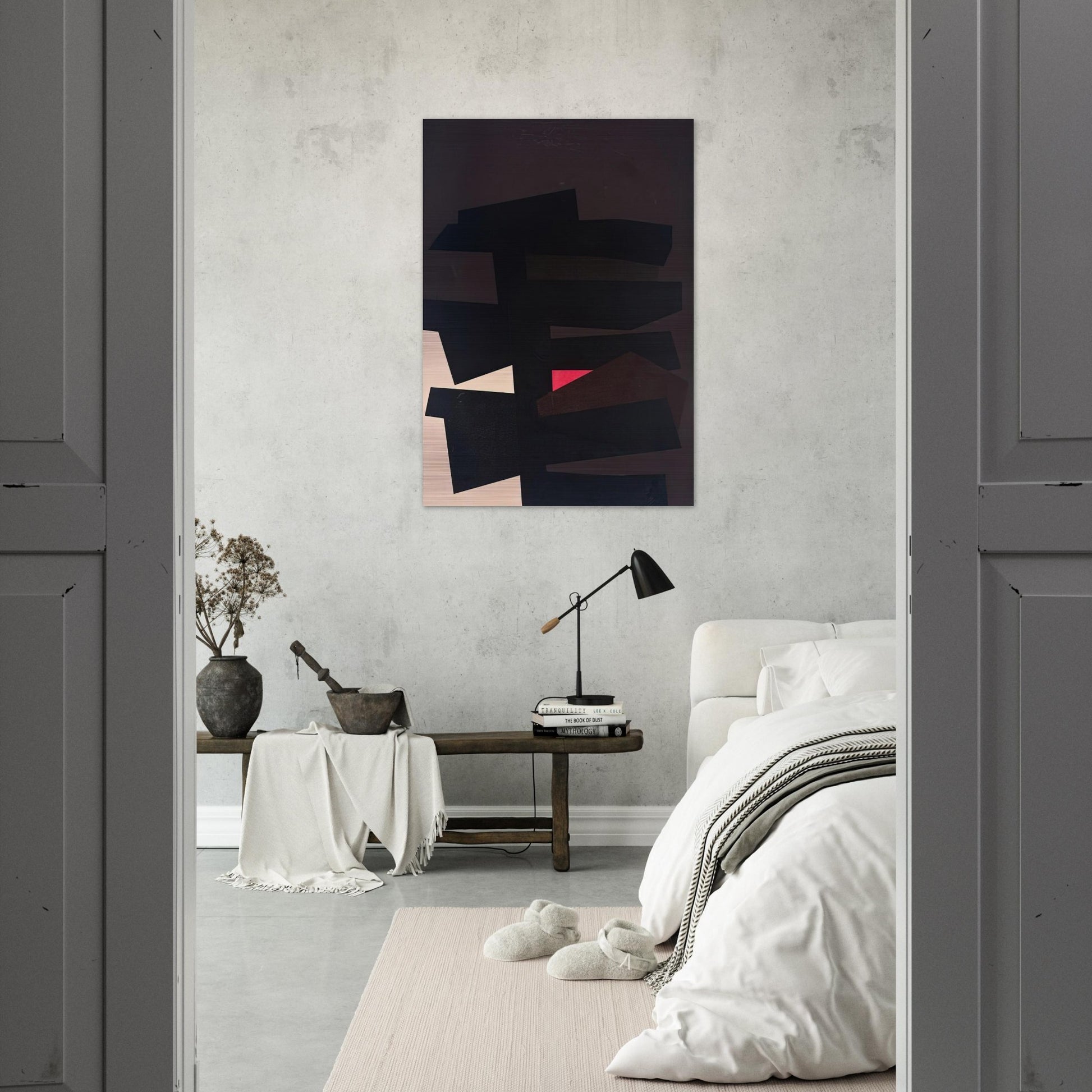 BB #8 - 1962 - Karl Benjamin Brushed Aluminum Print - 70x100 cm / 28x40 inches | Karl Benjamin Aluminum Print | Karl Benjamin Prints