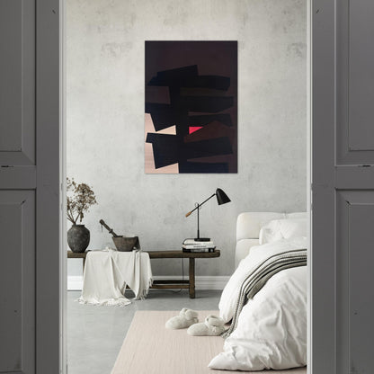 BB #8 - 1962 - Karl Benjamin Brushed Aluminum Print - 70x100 cm / 28x40 inches | Karl Benjamin Aluminum Print | Karl Benjamin Prints