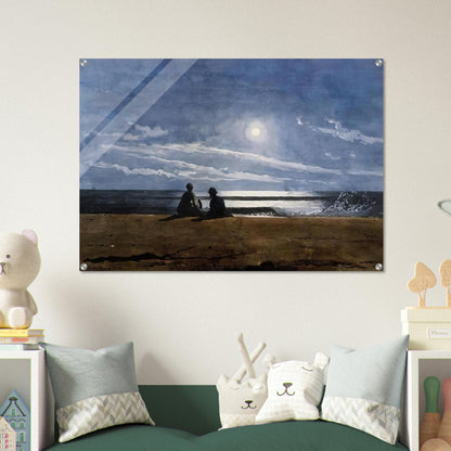 MOONLIGHT - Winslow Homer Acrylic Print - 70x100 cm / 28x40″ inches