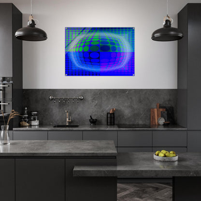Pal-Ket - 1974 - Victor Vasarely Acrylic Print - 70x100 cm / 28x40″ inches