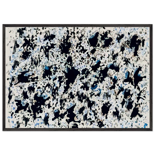 UNTITLED 1 N5 - Henri Michaux 70x100 cm / 28x40 inches Framed Art Print – Black Wooden Frame
