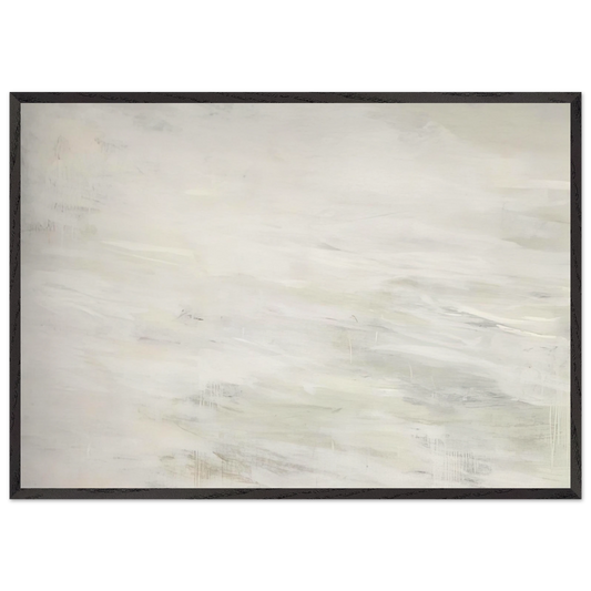 Hero and Leandro  A Painting in Four Parts  Part III - Cy Twombly 70x100 cm / 28x40 inches Framed Art Print – Black Wooden Frame