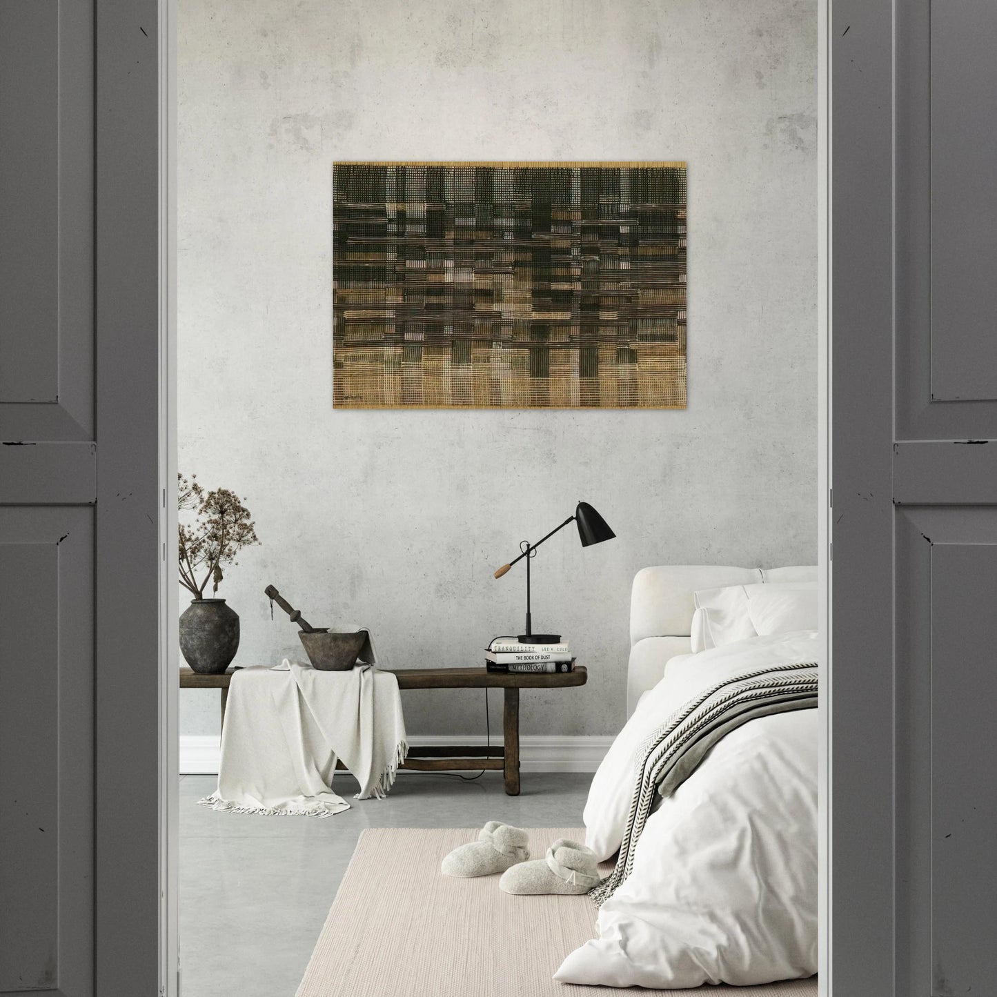 TAPESTRY 1948 - Anni Albers Brushed Aluminum Print - 70x100 cm / 28x40 inches | Anni Albers Aluminum Print | Anni Albers Prints