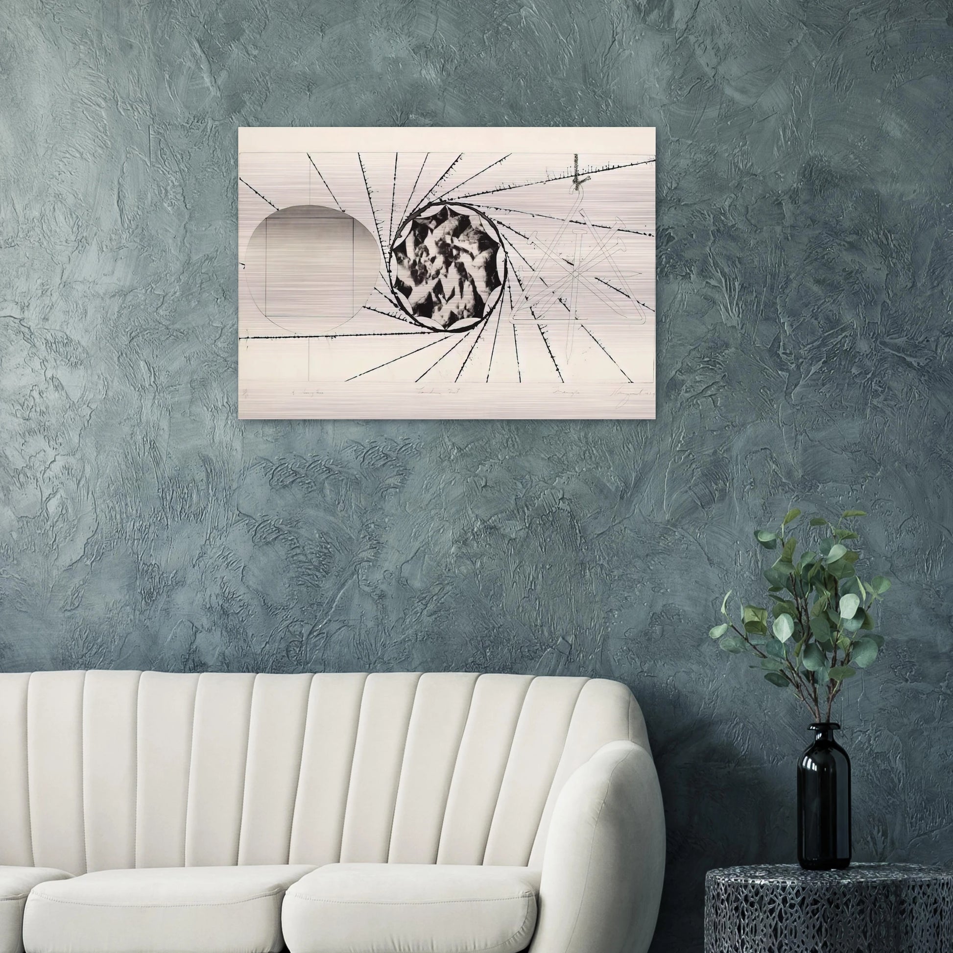 Sunglasses - Landing Net - Triangle - James Rosenquist Brushed Aluminum Print - 70x100 cm / 28x40 inches | James Rosenquist Aluminum Print | James Rosenquist Prints