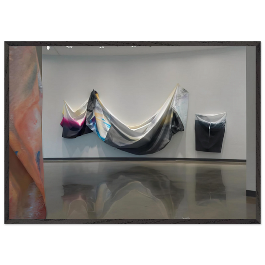 Black Garland - Sam Gilliam 70x100 cm / 28x40 inches Framed Art Print – Black Wooden Frame