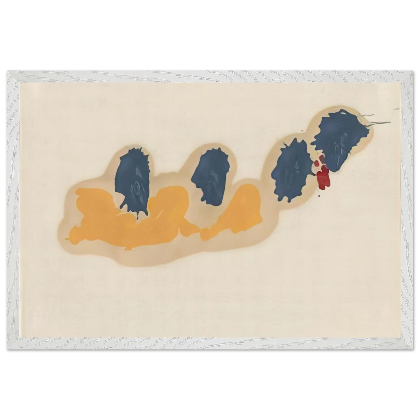 Helen Frankenthaler - April IV - 1960 Wall art - A3 (29.7 x 42  cm) - Premium Wooden Framed Poster With Fine Art Paper-canvas - Wood frame