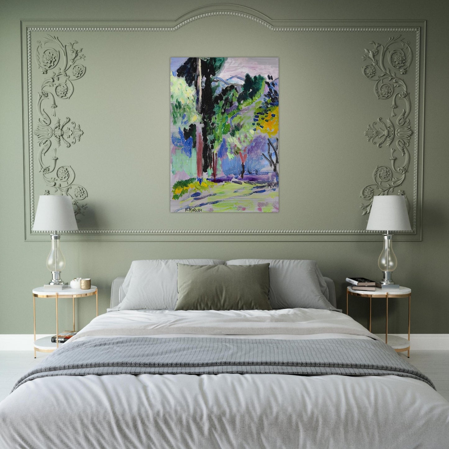 PAYSAGE A COLLIOURE 1905 - Henri Matisse Brushed Aluminum Print - 70x100 cm / 28x40 inches | Henri Matisse Aluminum Print | Henri Matisse Prints