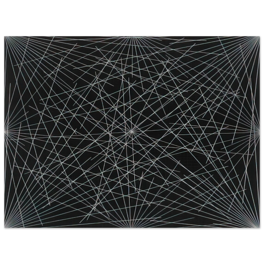 Sol LeWitt - Lines From Corners, Sides  the Centre, to Points on a Grid  75x100 cm / 30x40inches Fine Art Poster