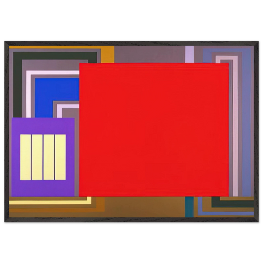 Power User - 1995 - Peter Halley 70x100 cm / 28x40 inches Framed Art Print – Black Wooden Frame