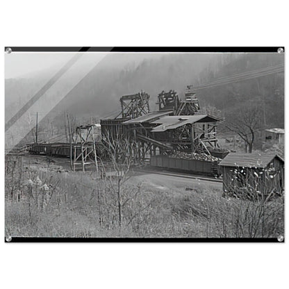 LOADING RECENTLY MINED COAL IN JENKINS 1935 - Ben Shahn Acrylic Print - 70x100 cm / 28x40″ inches