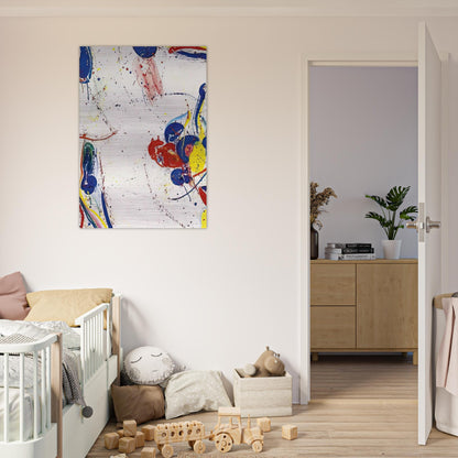 On Return - Sam Francis Brushed Aluminum Print - 70x100 cm / 28x40 inches | Sam Francis Aluminum Print | Sam Francis Prints