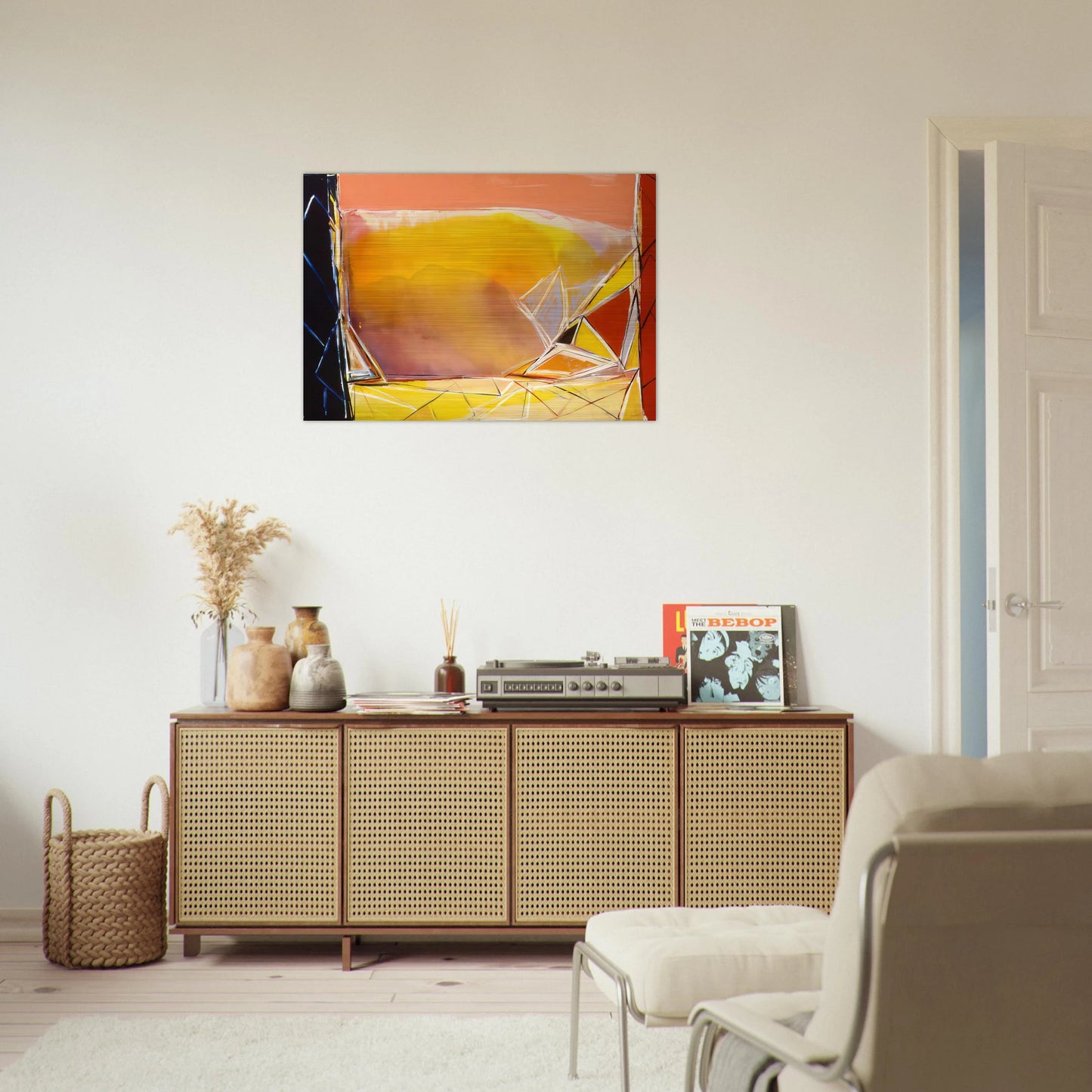 Thunder For Camille Pissarro - 1986 - Ronnie Landfield Brushed Aluminum Print - 70x100 cm / 28x40 inches | Ronnie Landfield Aluminum Print | Ronnie Landfield Prints