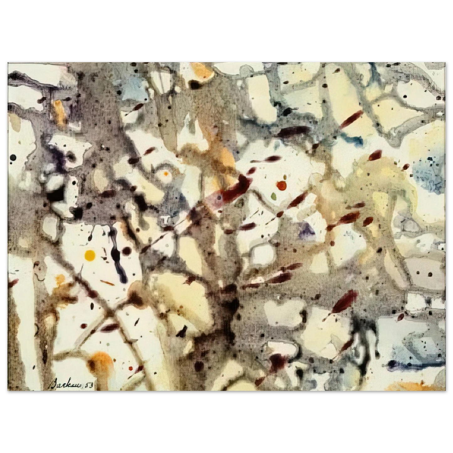 Marcel Barbeau - Combustions originelles 36  75x100 cm / 30x40inches Fine Art Poster