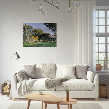 The Trees of Jas de Bouffan - Paul Cézanne Brushed Aluminum Print - 70x100 cm / 28x40 inches | Paul Cézanne Aluminum Print | Paul Cézanne Prints