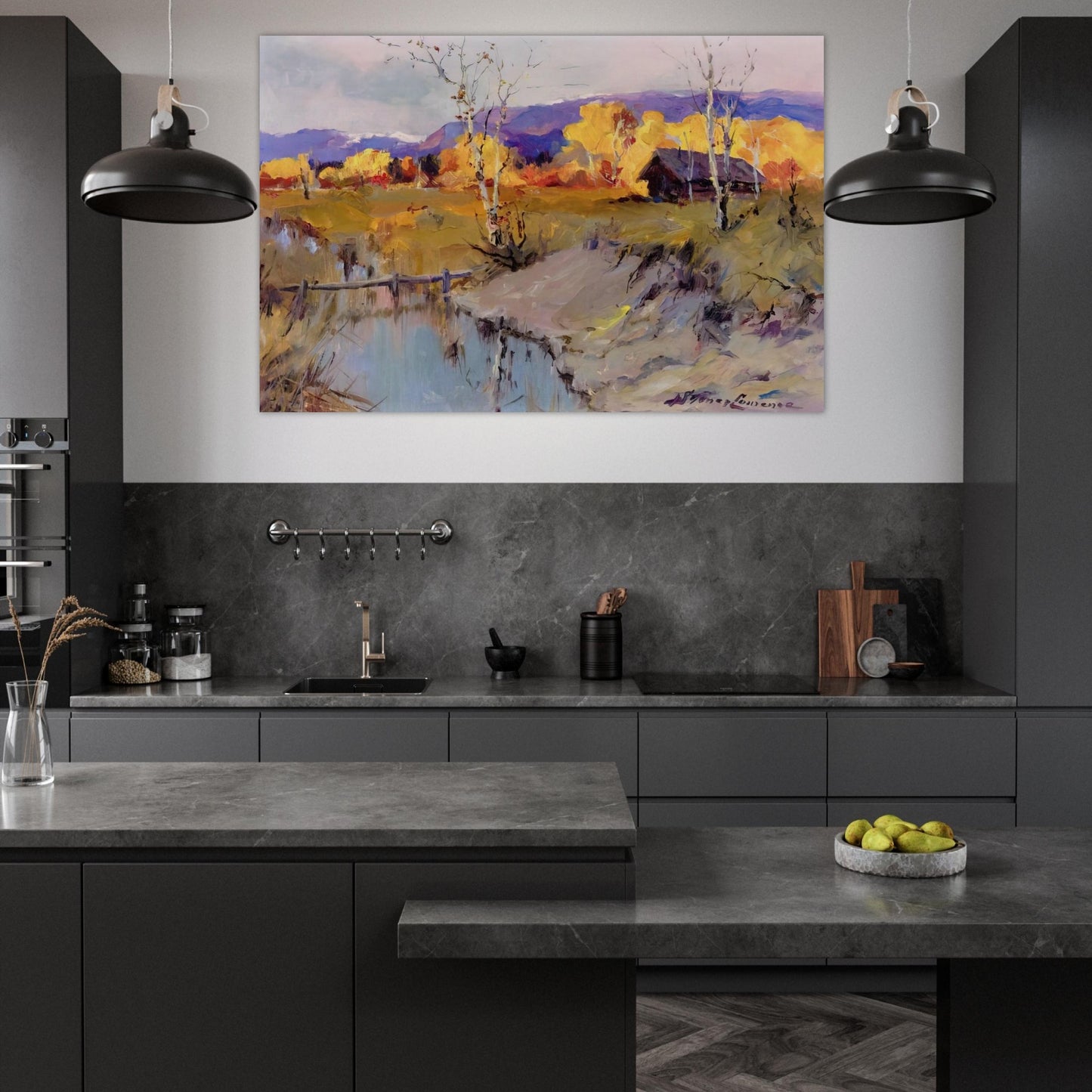 Autumn Morning - Romanticism - Sydney Laurence Art Prints - 100x150 cm / 40x60″ inches | Sydney Laurence Poster | Sydney Laurence Prints