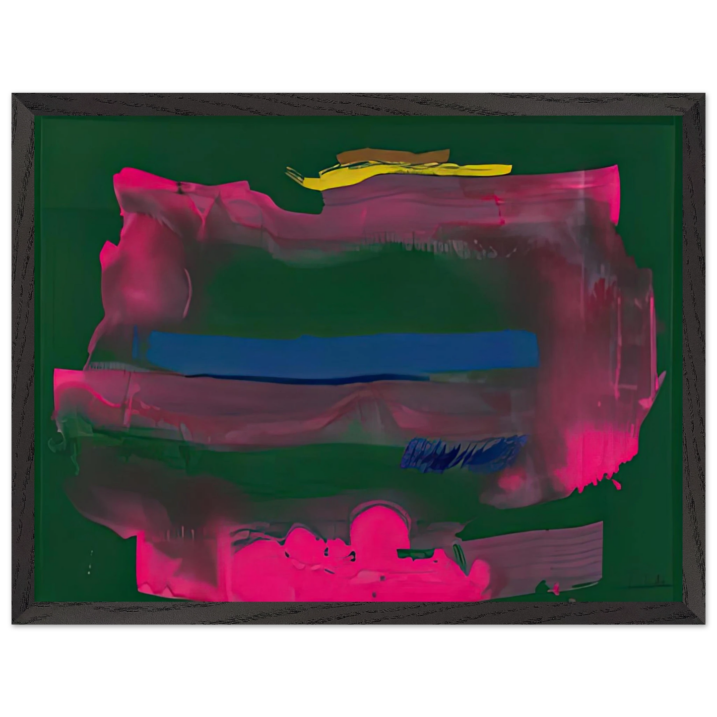 Helen Frankenthaler - Reef, 1991- Wall Art - 30x40 cm / 12x16 inches - Premium Wooden Framed Poster With Fine Art Paper-canvas - White frame